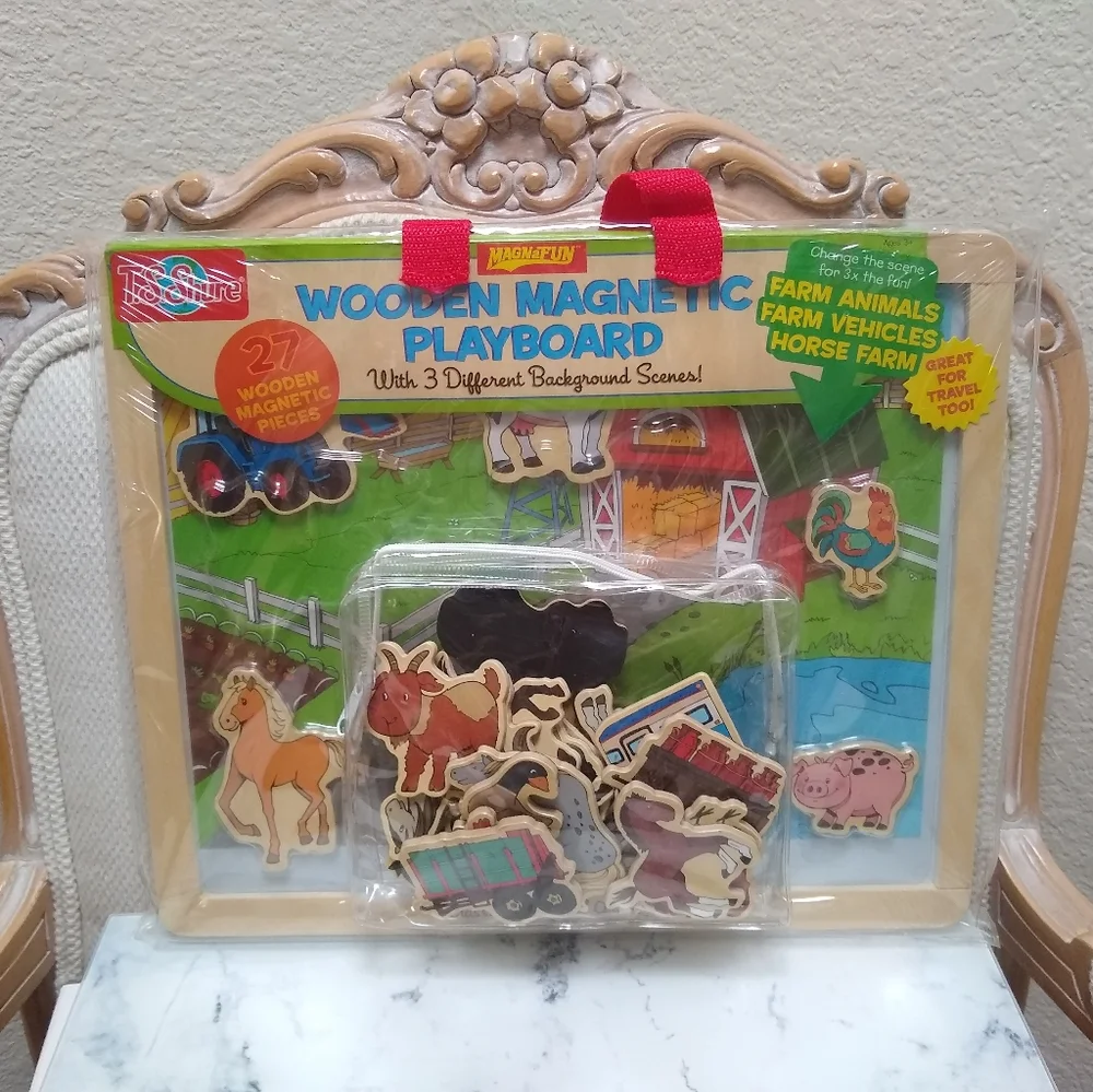 Wooden Magnetic Play Board